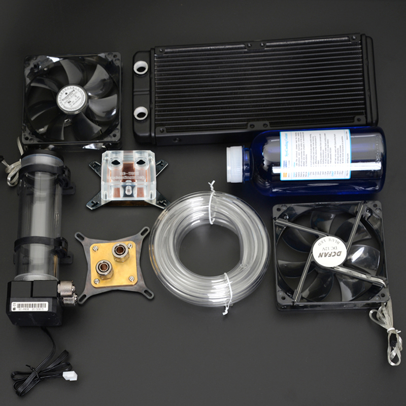 Syscooling Pc Water Cooling Kit Liquid Computer Cooler Kits For Cpu Gpu