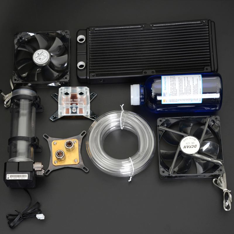 Syscooling pc water cooling kit liquid computer cooler kits for CPU GPU